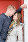 A beautiful snowy engagement shoot at Lapham peak state park in Delafield, WI