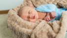 In home newborn portrait photography in Waukesha, WI